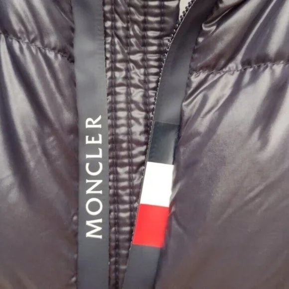 Moncler Cuvelier Giubbotto Navy Down Jacket Men’s 5 XL Slim XXL NWT - Picture 9 of 15